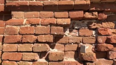 Eski kırmızı tuğla duvar arkaplanı