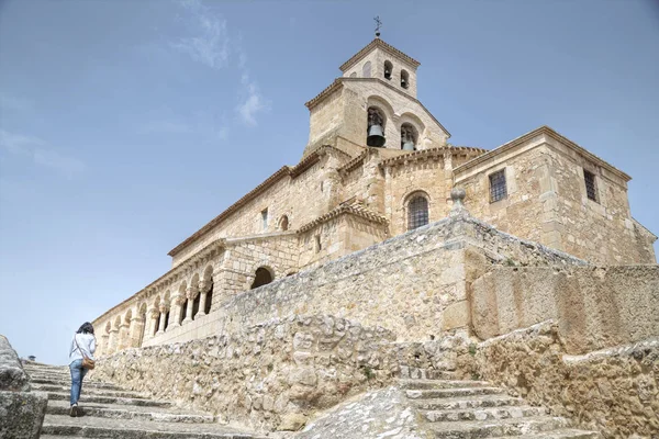 Romański Kościół San Esteban Gormaz Soria Hiszpania — Zdjęcie stockowe
