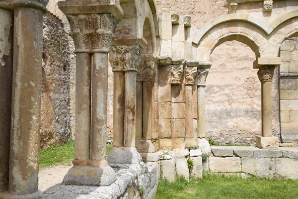 Krużganek Klasztoru San Juan Duero Soria Hiszpania — Zdjęcie stockowe