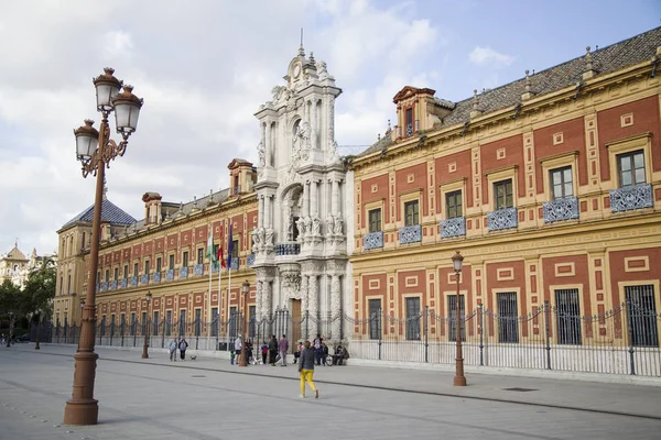 Sevilla Spanya Nisan 2018 Cityscape San Telmo Palace Seville Endülüs — Stok fotoğraf