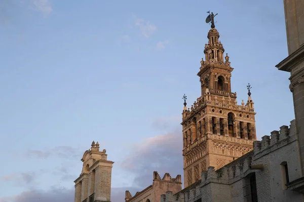 Καθεδρικός Της Σεβίλης Giralda Πύργος Της Ανδαλουσίας Σεβίλλη Ισπανία — Φωτογραφία Αρχείου