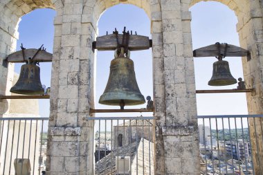 Noto, Italia - 24 de julio de 2018: Bels de la Iglesia de San Carlo Al Corso Noto, Sicilya, İtalya