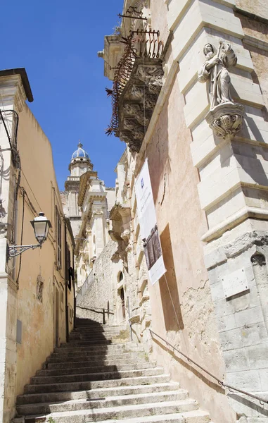 Widok Ragusa Miasto Dziedzictwa Unesco Włoskiej Wyspie Sycylia — Zdjęcie stockowe