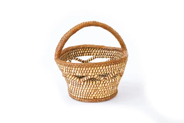 Wicker Baskets Typical Castilian Crafts White Background Castilla Leon Spain — Stock Photo, Image