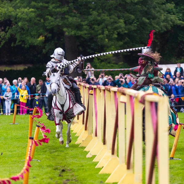 Linlithgow Scotland Jul 2016 Annual Medieval Jousting Tournament Linlithgow Palace — Stock Photo, Image