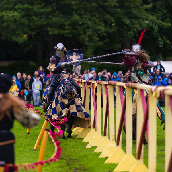 Linlithgow Skottland Jul 2016 Årliga Medeltida Tornerspel Turnering Linlithgow Palace — Stockfoto