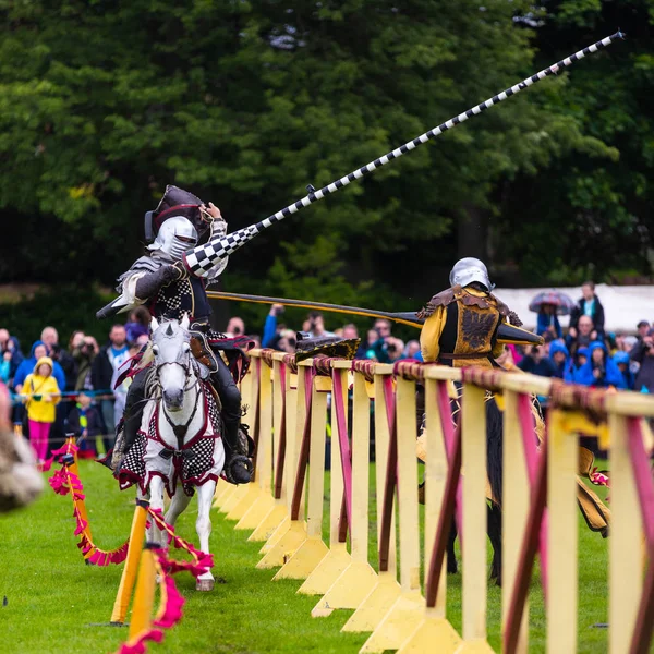 Linlithgow Skottland Jul 2016 Årliga Medeltida Tornerspel Turnering Linlithgow Palace — Stockfoto