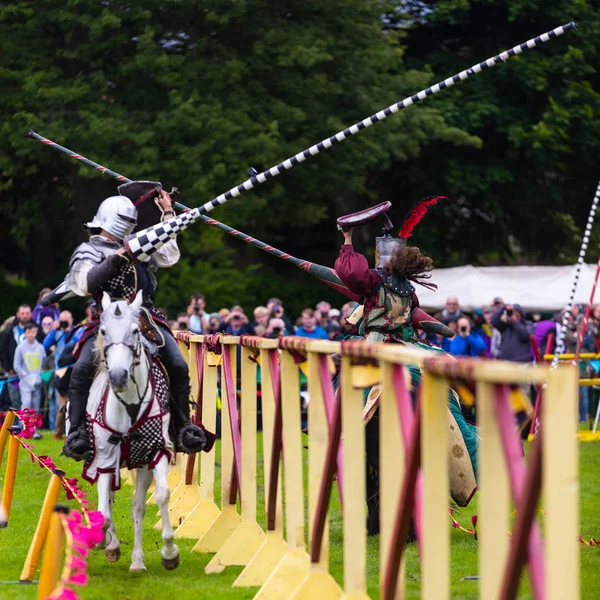 Linlithgow Scotland Jul 2016 Annual Medieval Jousting Tournament Linlithgow Palace — Stock Photo, Image