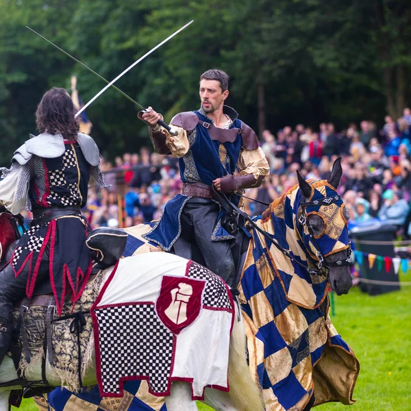Linlithgow Scotland Luglio 2016 Torneo Annuale Giostra Medievale Linlithascar Palace — Foto Stock