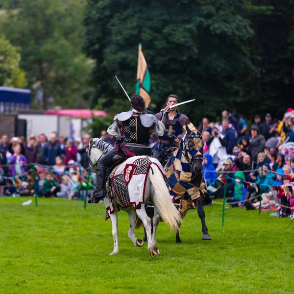 Linlithgow Scotland Luglio 2016 Torneo Annuale Giostra Medievale Linlithascar Palace — Foto Stock