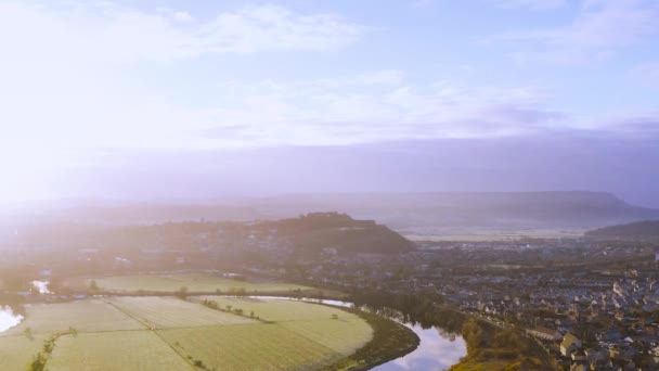 Nemzeti Wallace Monument Egy Torony Állandó Vállán Apátság Craig Egy — Stock videók