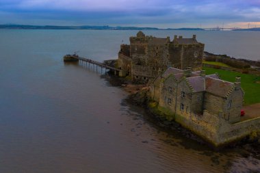 Blackness Castle is a 15th-century fortress, near the village of Blackness, Scotland, on the south shore of the Firth of Forth. clipart