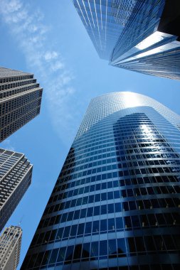 Modern binalar downtown Chicago