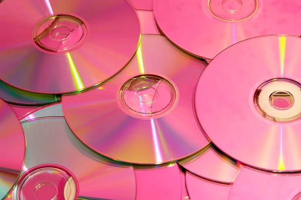 Kompakt Diskler Arka Plan Yaptı — Stok fotoğraf