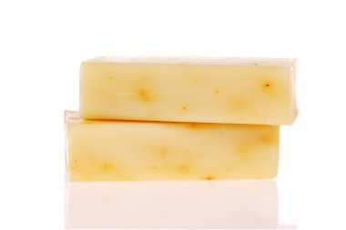 Beyaz izole sabun Barlar