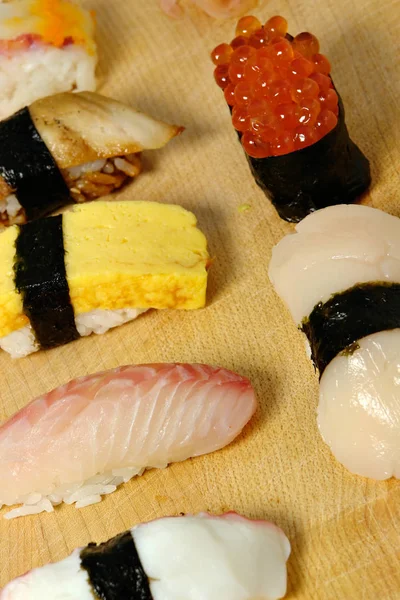 选定的握寿司 — 图库照片