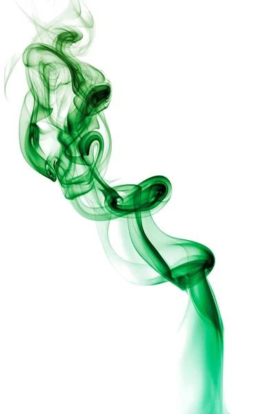 Fumo Abstrato Isolado Sobre Fundo Branco — Fotografia de Stock