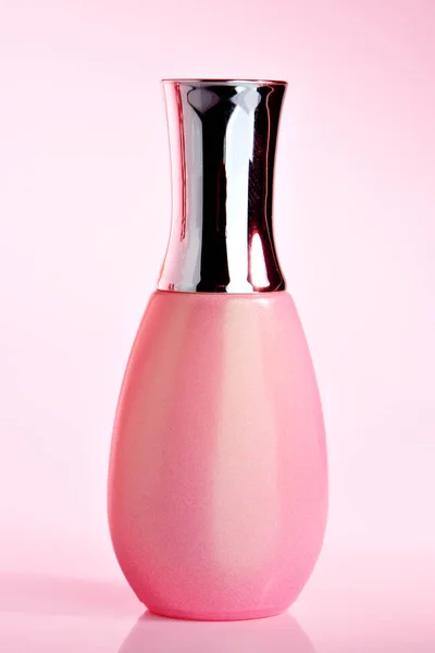 Nail Polish Pink Background — Stock Photo, Image