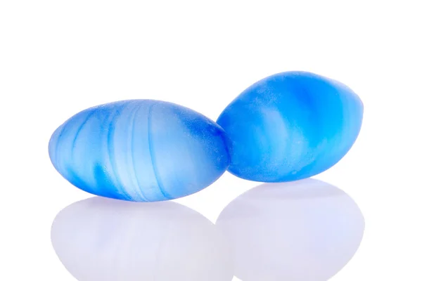 Piedras Azules Vívidas Aisladas Blanco — Foto de Stock