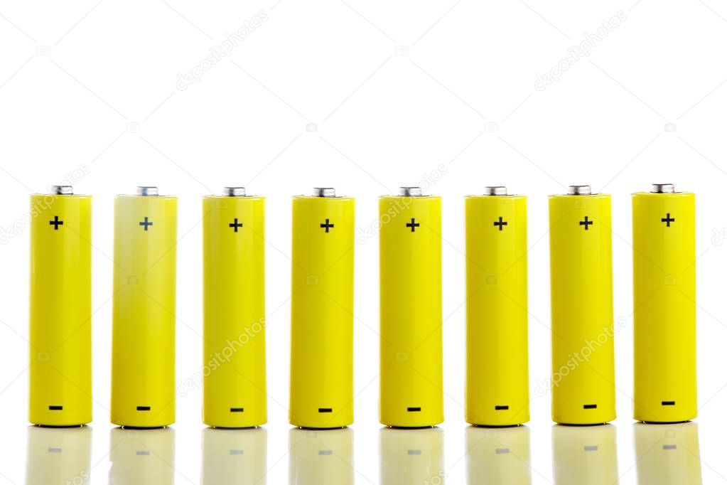 Isolated batteries in a row