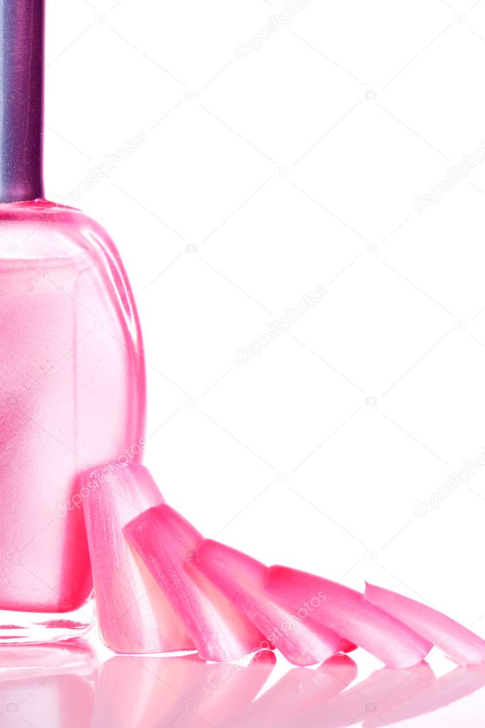 Pink Nails and Nail Polish