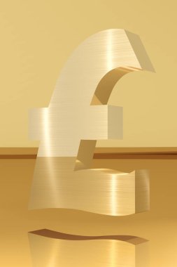 Altın Lirası simge 3d render