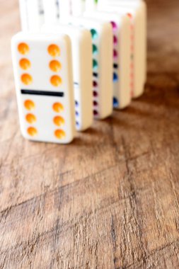 Domino kopya alanı ile bir çizgi