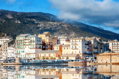 Bastia, Korsika, kenti güzel kentsel peyzaj, tarihi ve kültürel Korsika Merkezi