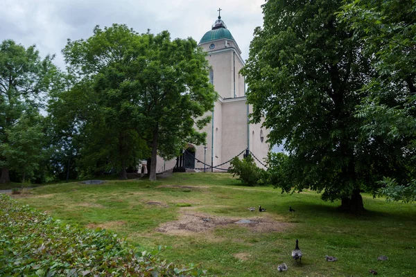 Iglesia Del Templo Isla Suomenlinna Viaje Través Las Islas Finlandia — Foto de Stock