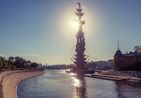 Moscú Capital Rusia Hermoso Paisaje Ciudad Una Vista Del Río —  Fotos de Stock