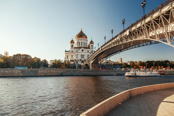 Güzel Bir Şehir Manzarası Rusya Moskova Nın Başkenti Nehir Şehir — Stok fotoğraf