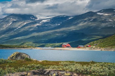 Norveç 'teki Jotunheimen Ulusal Parkı' nda yaz manzarası