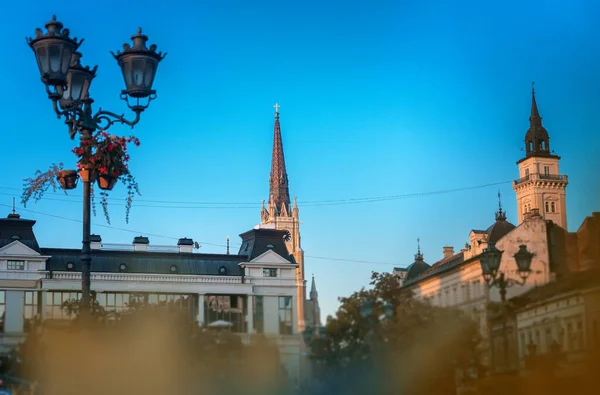 Stadsbild Historiska Centrum Den Gamla Staden Novi Sad Serbien Reser — Stockfoto