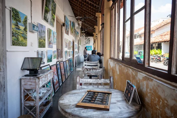 Sri Lanka Galle Februari 2020 Redaktionell Bild Trendig Hipster Café — Stockfoto