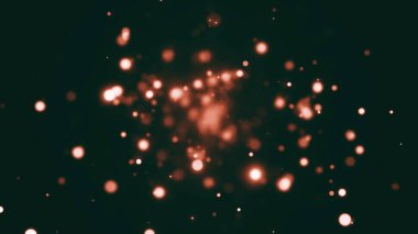 Şenlikli soyut Noel dokusu, altın bokeh parçacıkları ve koyu arkaplanda gölgeler