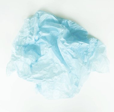 buruşuk mavi çiçek ambalaj (kağıt yaprağının bulut)