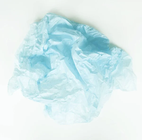 buruşuk mavi çiçek ambalaj (kağıt yaprağının bulut)