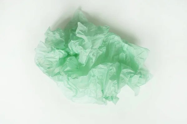 Yeşil çiçek ambalaj (kağıt doku buruşuk levha)