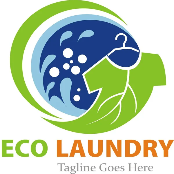 Eko Çamaşırhane logo şablonu