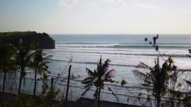 Golven en Oceaan. Bali — Stockvideo