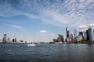 New York'ta gün batımı panorama 