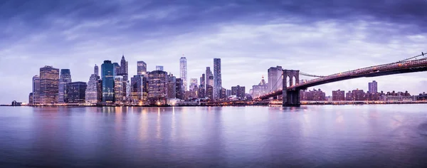 New York'ta gün batımı panorama 