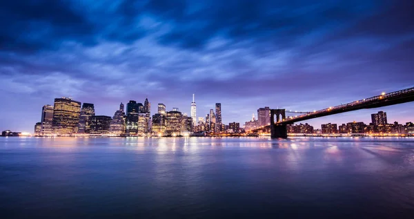 New York'ta gün batımı panorama 