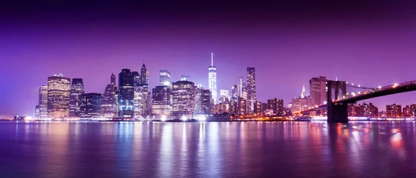New York'ta gün batımı panorama 