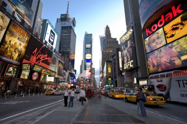 New York şehir sokakları, Broadway, Times square.