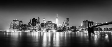 New York'ta gün batımı panorama 