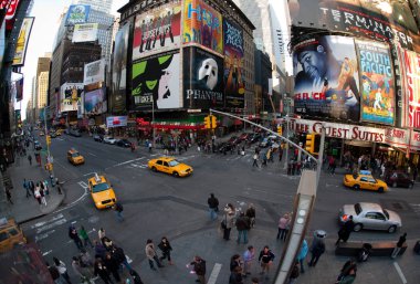 New york şehrinin sokakları 
