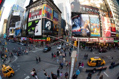 New york şehrinin sokakları 