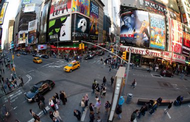 New york şehrinin sokakları 