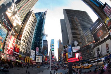 New York şehir sokakları, Broadway. Times square .